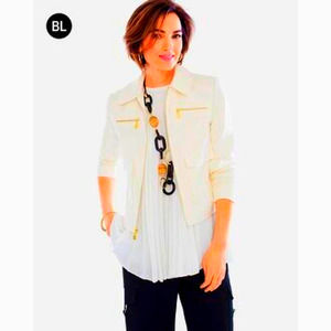 NWT Chico's Black Label Zip Up Jacket Size 1